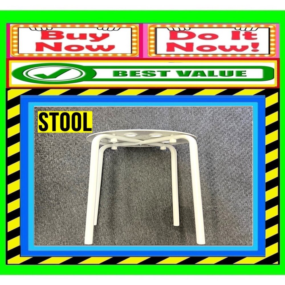 🛑 Contemporary ➕ STOOL Backless 🆒 CHAIR Stackable Bench Loft Style 💸 BUY NOW❗ - Picture 9 of 16
